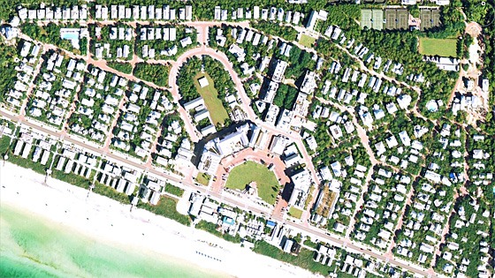 Seaside, Florida satellite image