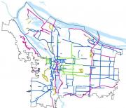 Portland's bicycle network