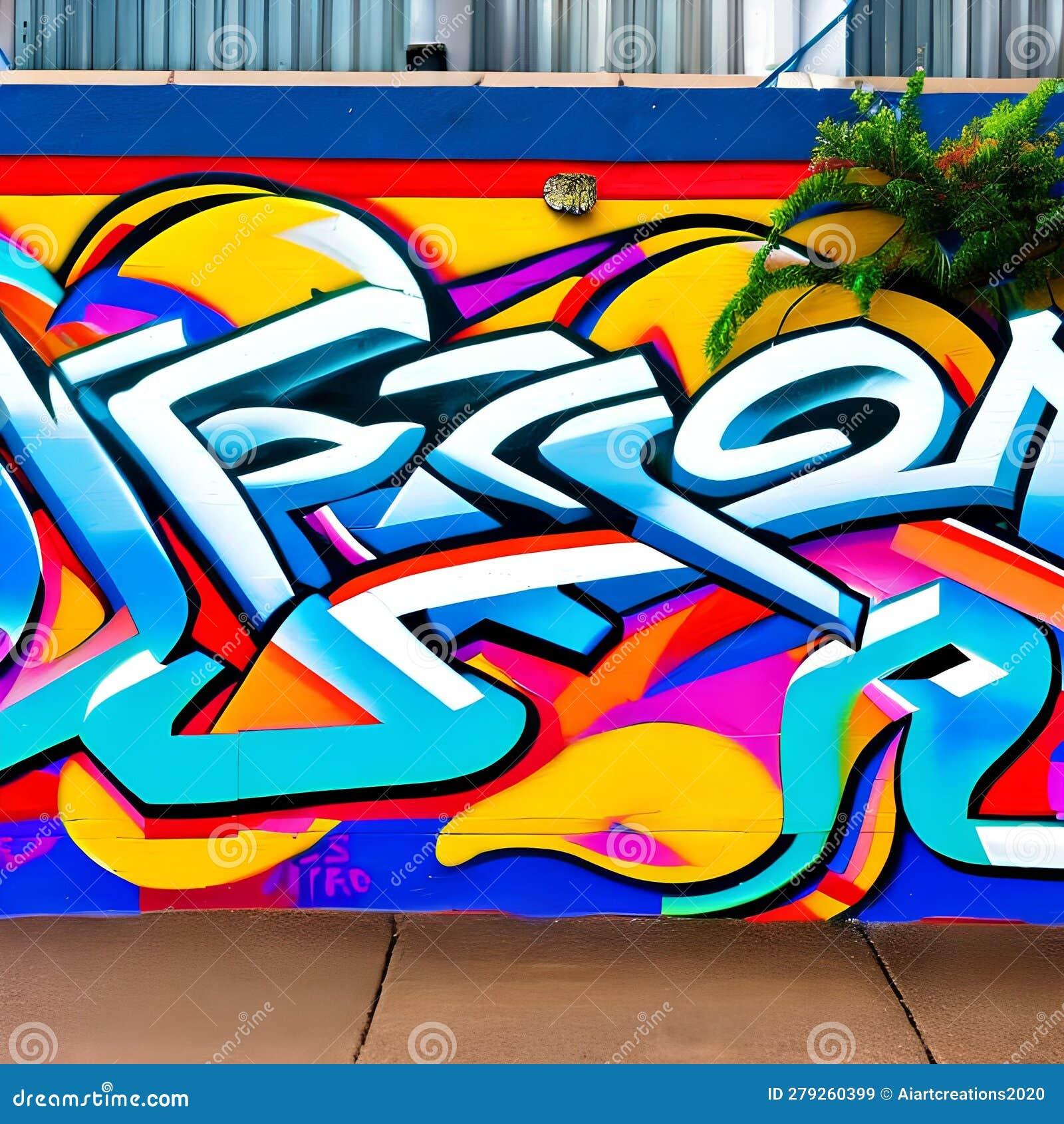 1190 Urban Graffiti Art: a Textured and Urban Background Featuring ...