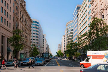 Washington DC's 14th Street streetscape