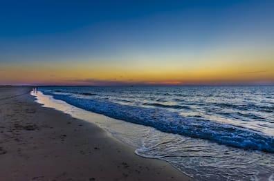 Bright sand and clear water make Banjaardstrand one of the most beautiful places in the Netherlands.