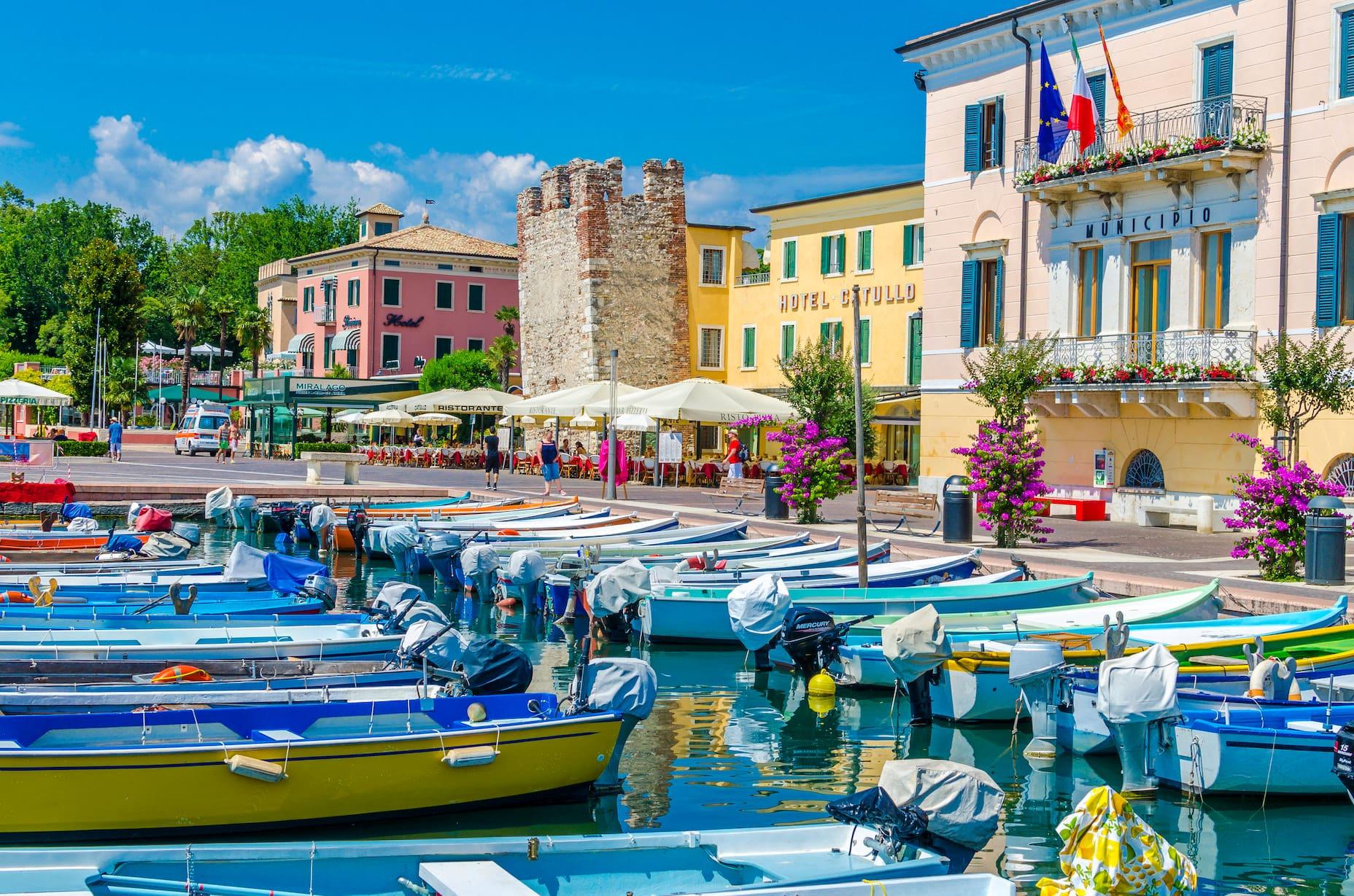 At the picturesque harbor of Bardolino, the traditional wine festival takes place in November.