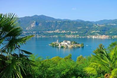 Lake Orta with the island of Isola San Giulio is still a relatively unknown travel destination near Lago Maggiore.