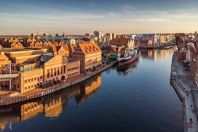 Houses and water in Gdansk
