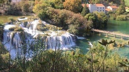 The seven waterfalls in Krka National Park have become one of the tourist hotspots in Croatia.
