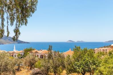 A beach vacation in the Turkish resort of Kalkan is quite popular.