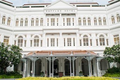 Historic and expensive: The Raffles Hotel in Singapore.