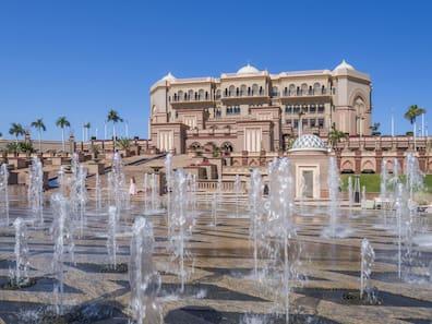 In Abu Dhabi, the Emirates Palace Hotel is known for its luxurious ambiance.