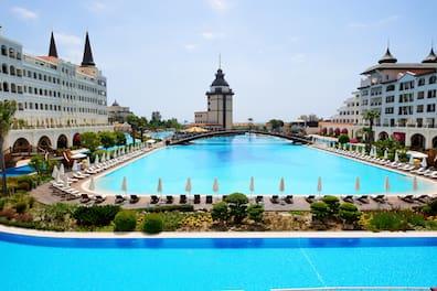 Turkish luxury hotel: The Mardan Palace Hotel in Antalya.