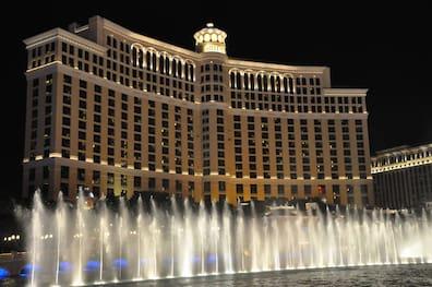 No more bling-bling than this: The Bellagio Hotel in Las Vegas.