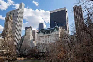 A noble institution in the Big Apple: The Plaza Hotel in New York City.