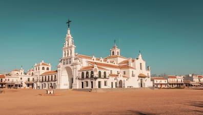 The pilgrimage church in El Rocío, Andalusia