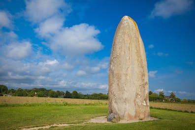 On Île d'Houat, you can find menhirs typical of Brittany.