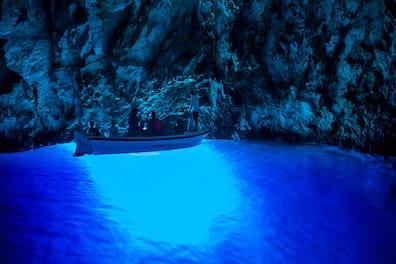 The impressive Blue Cave on the island of Biševo.