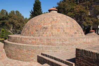 Sulfur baths are a popular attraction for tourists in Tbilisi.