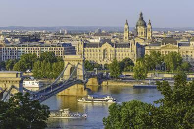 You shouldn't miss the Chain Bridge over the Danube in Budapest.