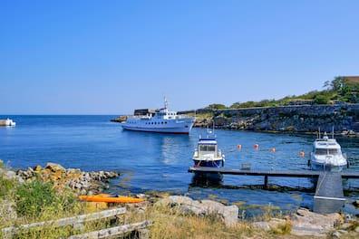 In the summer, ferries daily access Ertholmene.