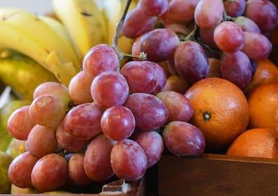 Many hotels offer fresh fruit to take away for free.