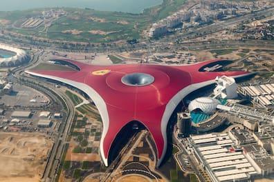 Ferrari World building in Abu Dhabi.