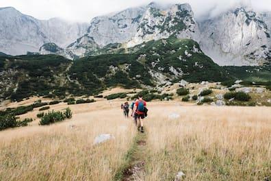 A hiking group explores Sutjeska National Park.