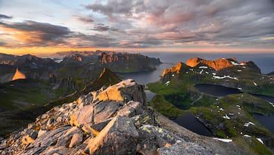Mountains and sea combined on the Lofoten 