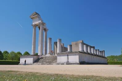 Spectacular: The Harbor Temple in the Archaeological Park in Xanten.