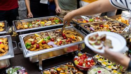 Hotel buffet.