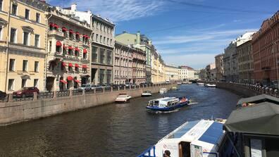 Saint Petersburg is best explored by boat tour.