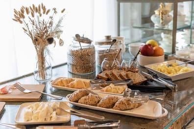 Breakfast buffet.