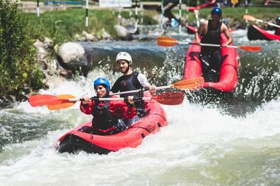 White-water rafting on the Noguera Pallaresa River.