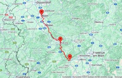 The 4-day Cruise Route