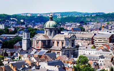 Impressive: the Cathedral St. Aubain in Namur with its blend of neoclassical and Baroque architectural styles.