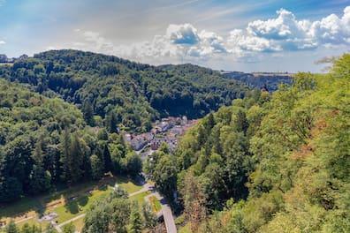 View of Bad Berneck and the spa park.