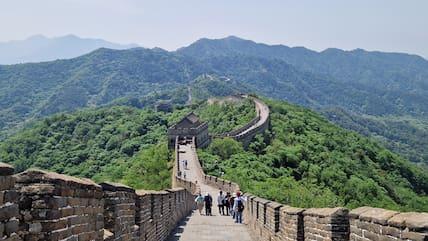 The section of the Great Wall of China at Mutianyu north of Beijing is among the most famous. Visiting it is one of the highlights of a trip through China.
