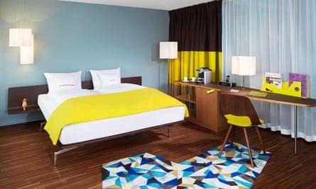 Bedroom in 25hours Hotel Zurich West.