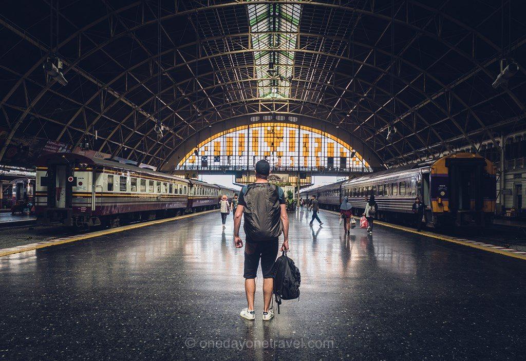 Ayutthaya en train gare Bangkok