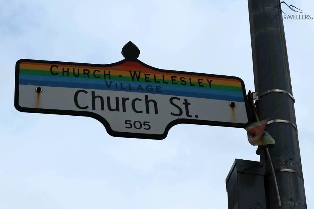 Straßenschild Church Street