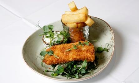 Battered ‘woof’ and chips from The Star Inn The Harbour.