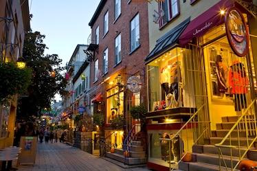 the Rue Petit Champlain in Quebec City, Canada