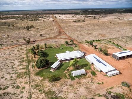 A view of Shandonvale station from the air