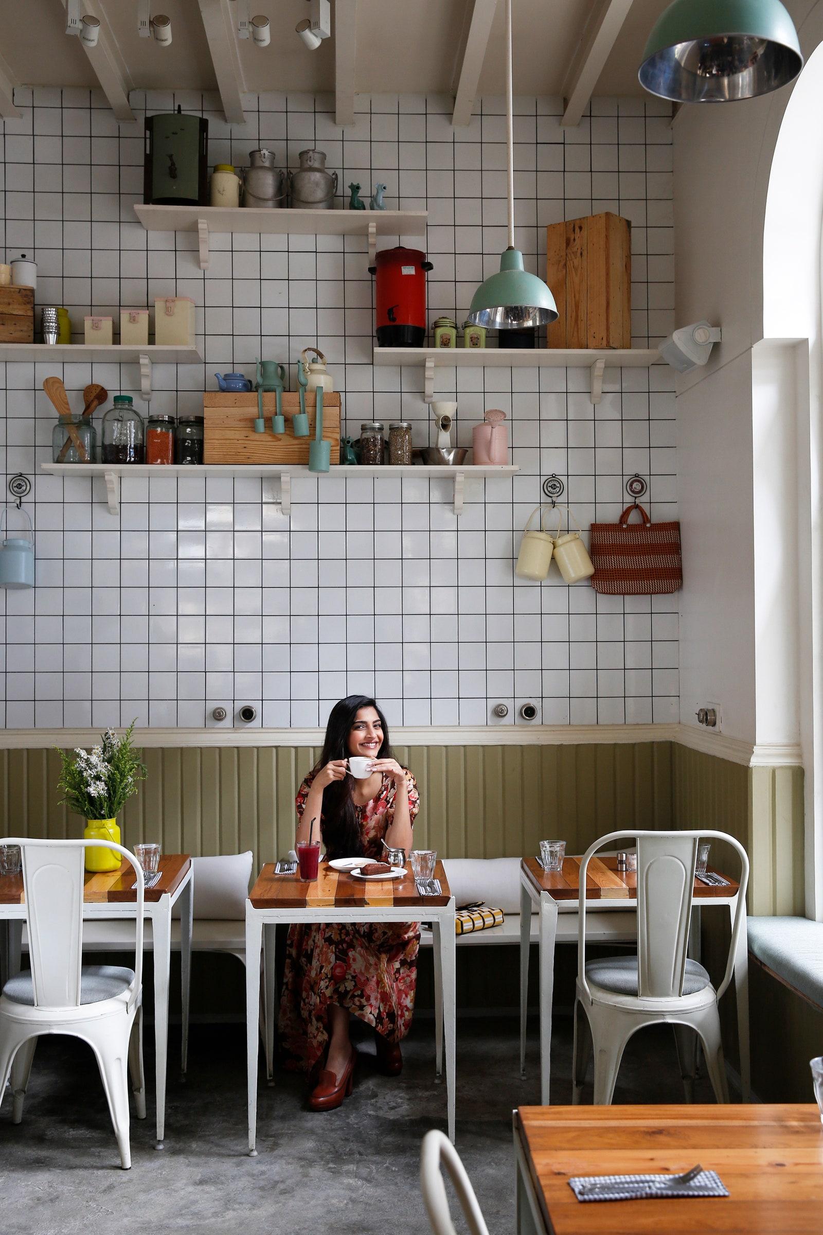 Bollywood actress Sonam Kapoor at The Pantry