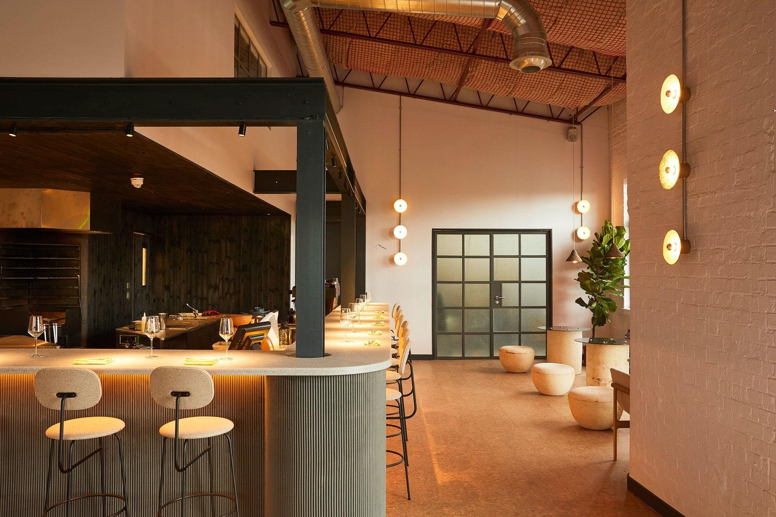 Interiors at Silo Hackney Wick one of Cond Nast Traveller's Best restaurants London