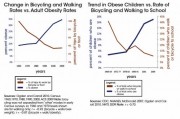 Biking, walking, obesity